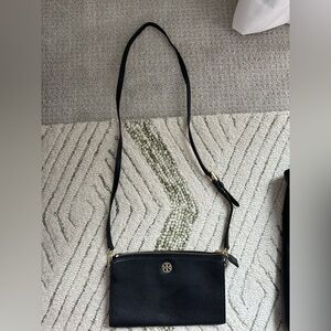 Tory Burch Black Crossbody Bag with Structured Design